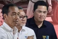 Erick Thohir bersama Presiden Jokowi dan Menteri Perdagangan Zulkifli Hasan. (Foto Instagram.com/@almuthohir.id)
