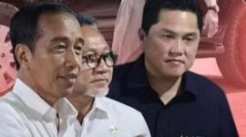 Erick Thohir bersama Presiden Jokowi dan Menteri Perdagangan Zulkifli Hasan. (Foto Instagram.com/@almuthohir.id)
