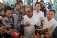 Menteri Keuangan Sri Mulyani Indrawati menerima kunjungan Tim Gugus Tugas Sinkronisasi Pemerintahan Prabowo Subianto-Gibran Rakabuming Raka. (Instagram.com/@sufmi_dasco)