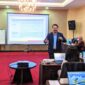 Foto : Haryajid Ramelan, Direktur Utama LSP Pasar Modal saat memberikan sambutan Pelatihan Asesor Kompetensi LSP Pasar Modal di Cosmos Amarosa Hotel, Antasari, Jakarta (12/8/12). (Doc.Ist)