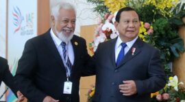 Perdana Menteri Timor Leste, Xanana Gusmao bersama Presiden Indonesia terpilih, Prabowo Subianto. (Do. Tim Media Prabowo)
