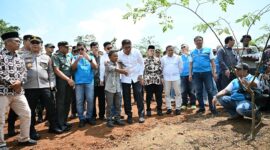 Wakil Menteri Pertanian (Wamentan) Sudaryono menghadiri peresmian pengembangan ekosistem biomassa.(Dok. Kementan)