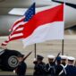 Bendera negara Amerika Serikat dan Indonesia. (Instagram.com/@prabowo)