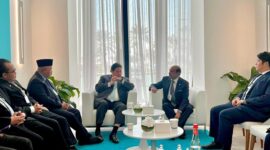 Menteri Koordinator Bidang Perekonomian Airlangga Hartarto melakukan pertemuan  dengan Lulu Group International (LGI). (Dok. ekon.go.id)