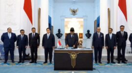 Presiden Prabowo Subianto resmi meluncurkan Badan Pengelola Investasi (BPI) Daya Anagata Nusantara (Danantara). (Dok. Tim Media Prabowo)