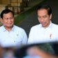 Pesiden  Prabowo Subianto bersama Mantan Presiden Joko Widodo . (Facebook.com @Prabowo Subianto)