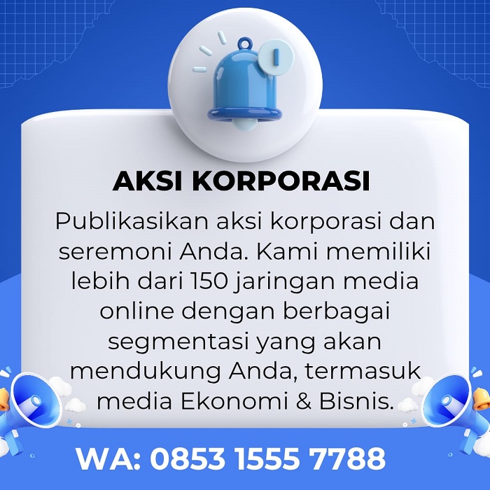 Kami memiliki lebih dari 150 jaringan media online dengan berbagai segmentasi yang akan mendukung Anda, termasuk media ekonomi dan bisnis. Hubungi WhatsApps: 0853 1555 7788. (Dok. Sapulangit Media Center)